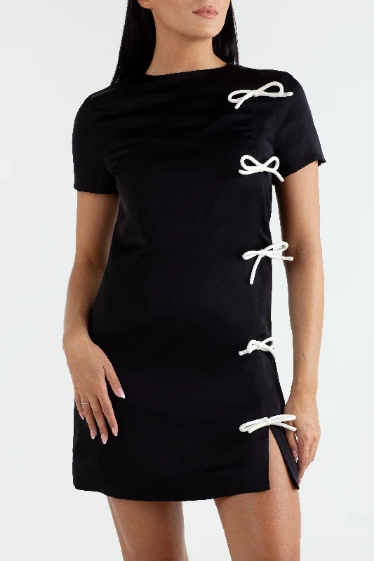"The Clodagh" - Bow Dress (Black)