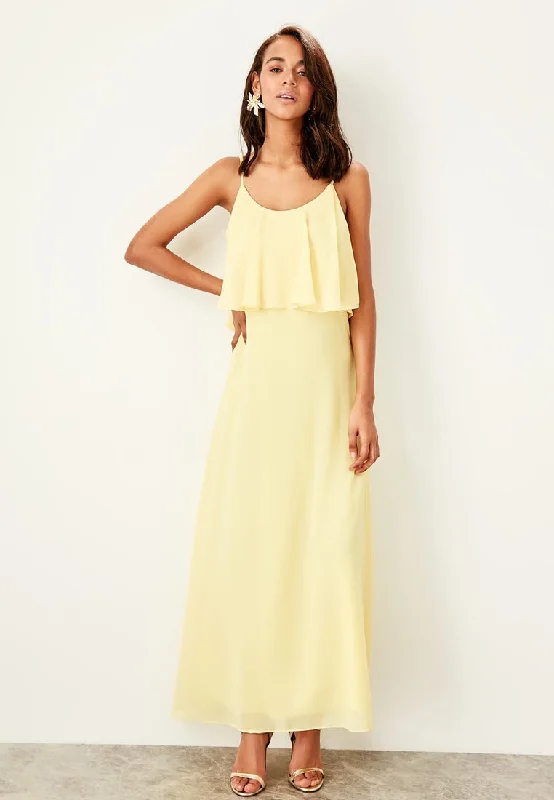 Aura Pop Over Yellow Dress