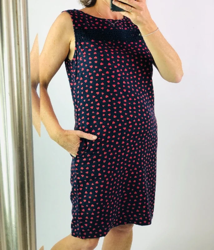 Linen Blend Heart Dress