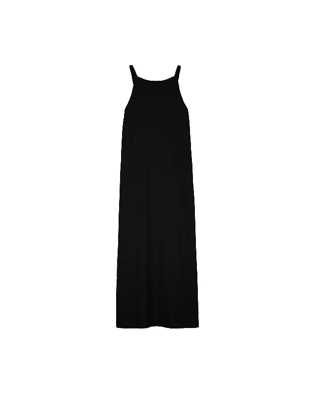 Low Back Dress - Black