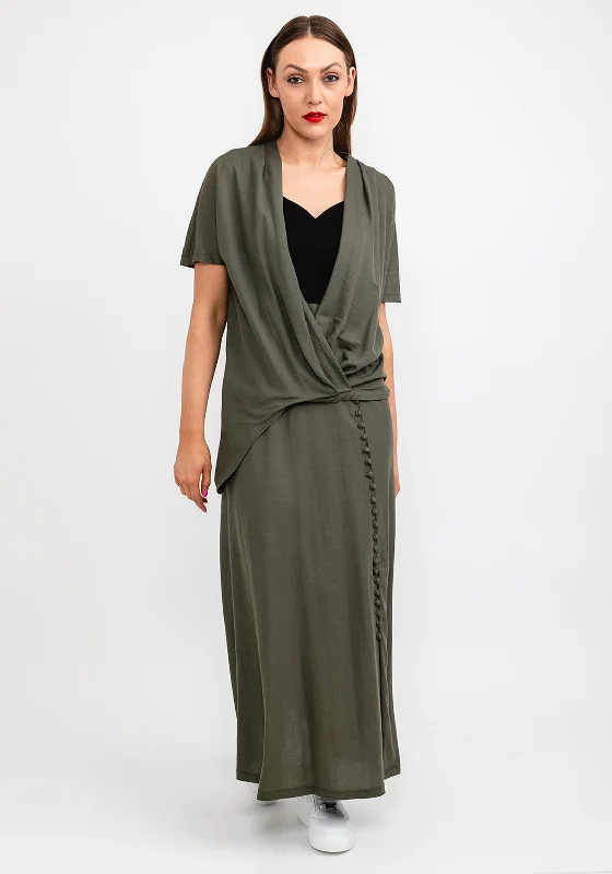 Naya Dress & Pullover Two Piece, Khaki