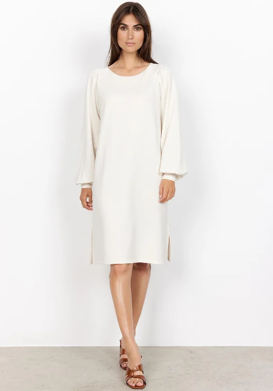 Soyaconcept Banu Soft Jersey Dress, Cream