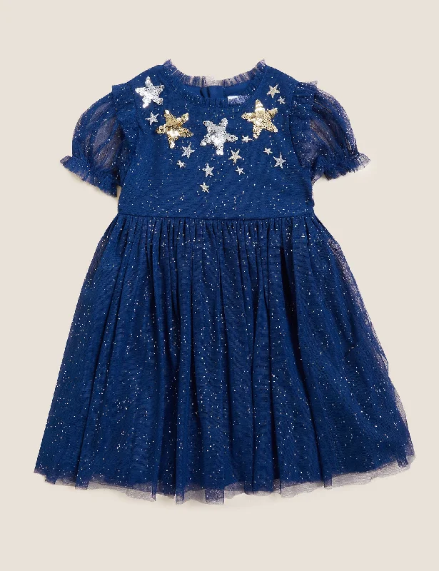 Tulle Sequin Stars Dress