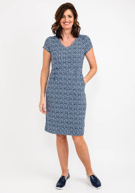 White Stuff Tallie Eco Vero Jersey Dress, Navy
