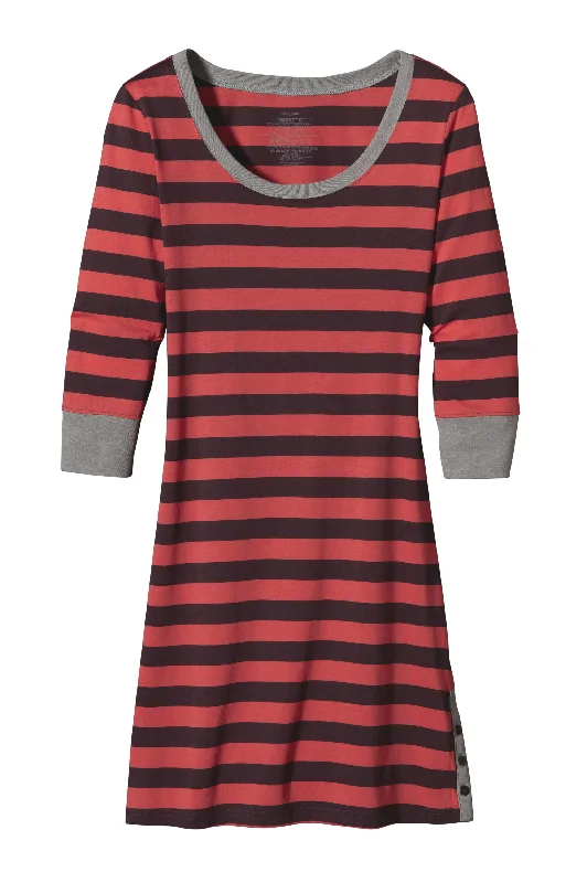 W's 3/4-Sleeved Au Bateau Dress