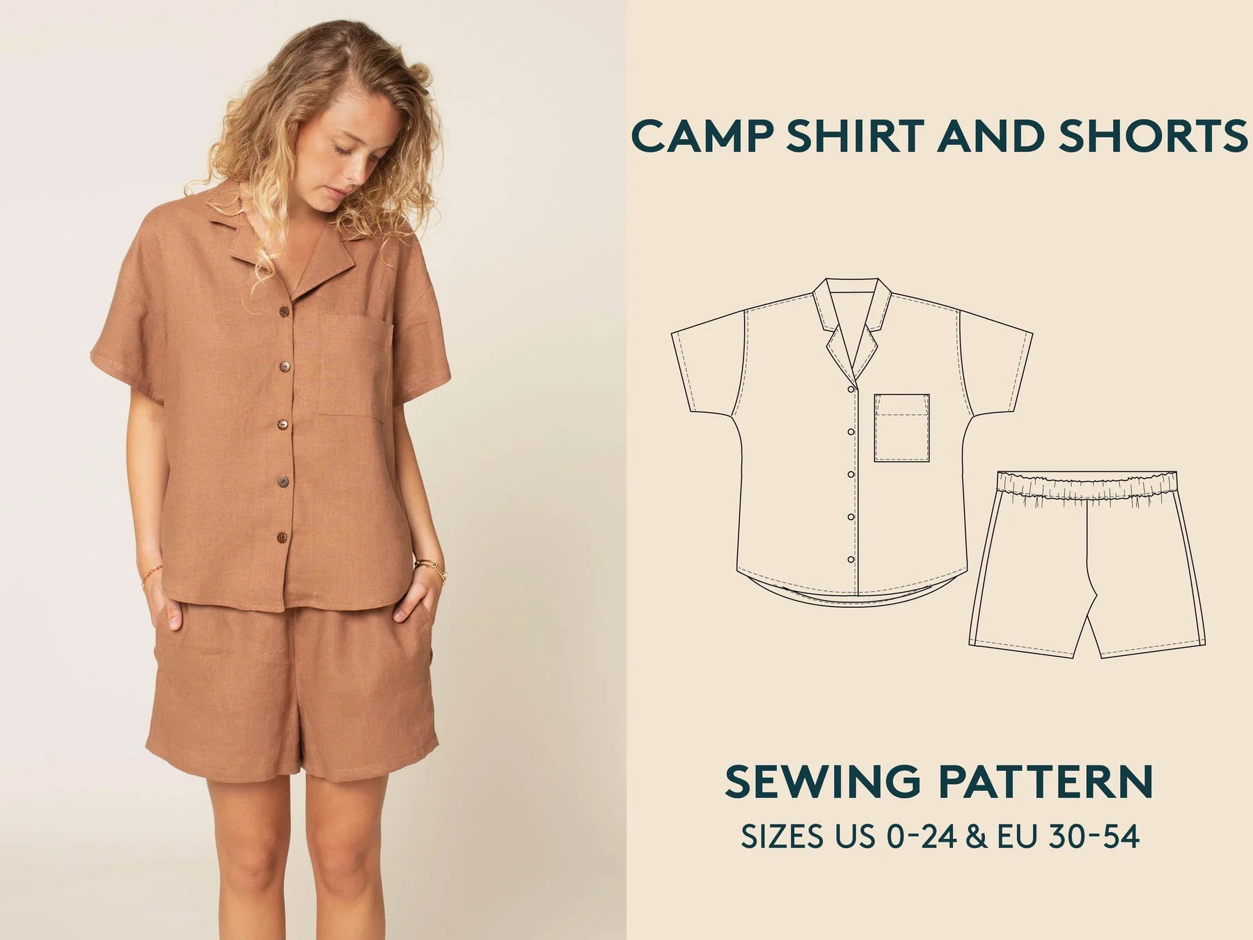 Camp Shirt and Shorts - Sewing Pattern | Wardrobe By Me