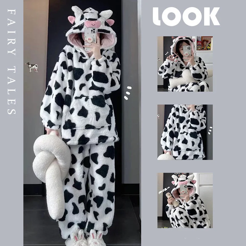 Cute cow pajamas set yv31359