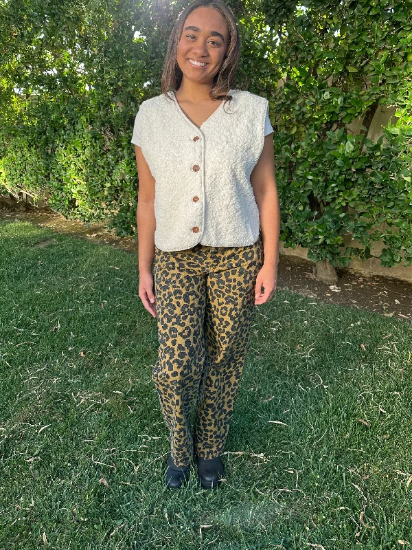 FRNCH Agatha Leopard Cheetah Pants