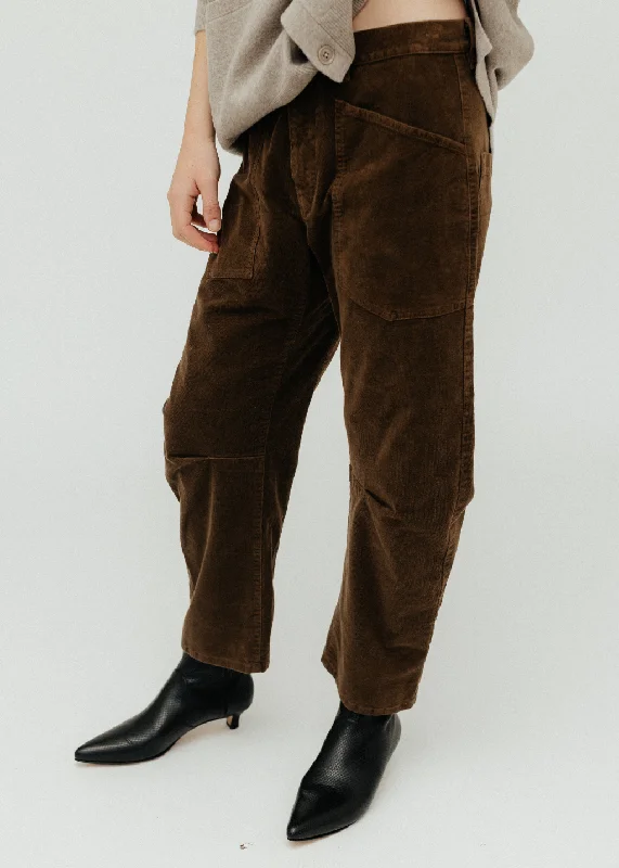 Nili Lotan Shon Pant in Cigar Brown