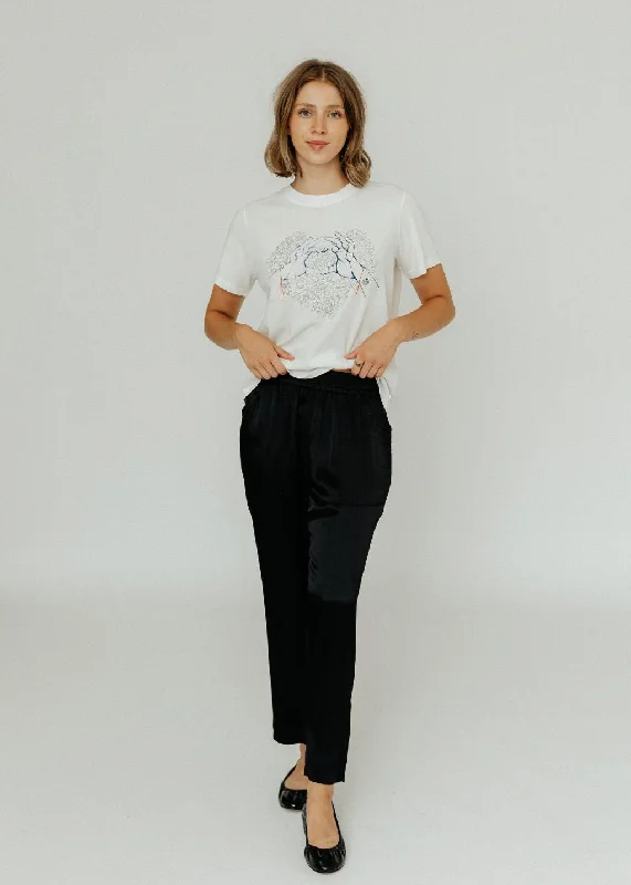 Raquel Allegra Trapunto Pant in Black