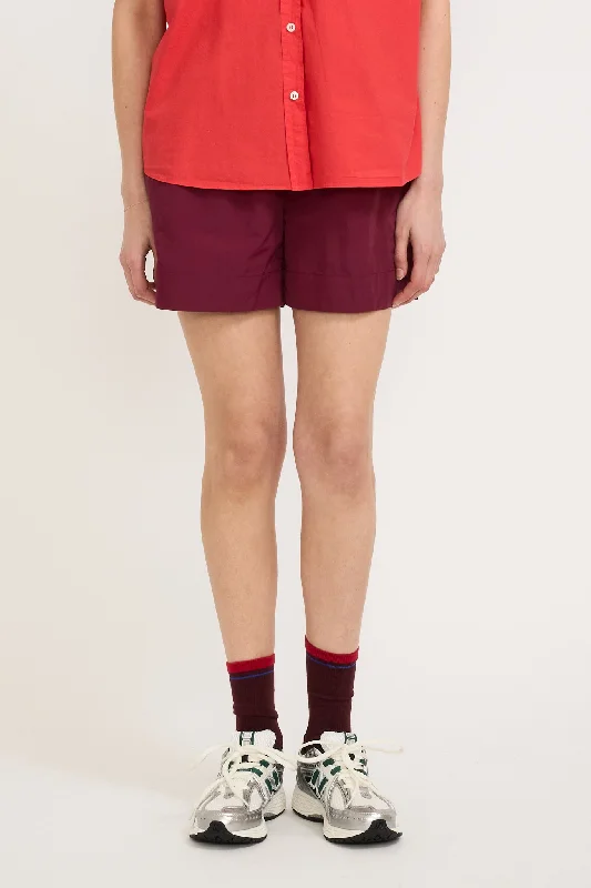 Sprint Windbreaker Short Burgundy