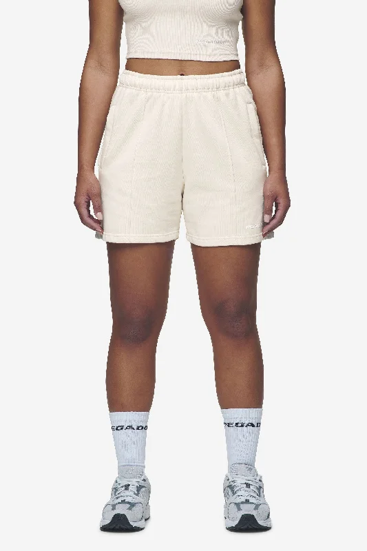 Sully High Waisted Shorts Washed Coast Sand White Gum