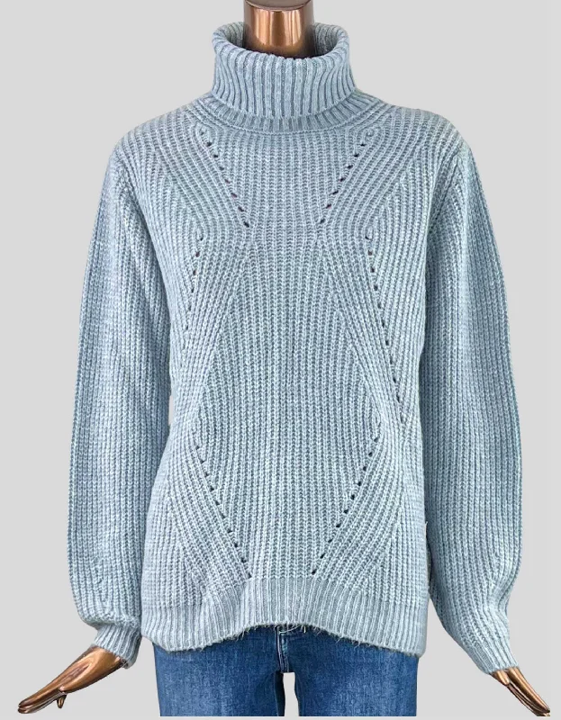 PIETRO BRUNELLI Maternity Boyfriend-Fit Cowlneck Sweater - Small