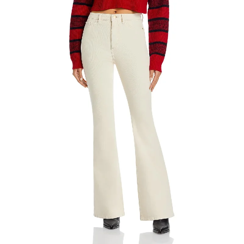 DL1961 Womens Rachel Corduroy High-Rise Flared Pants