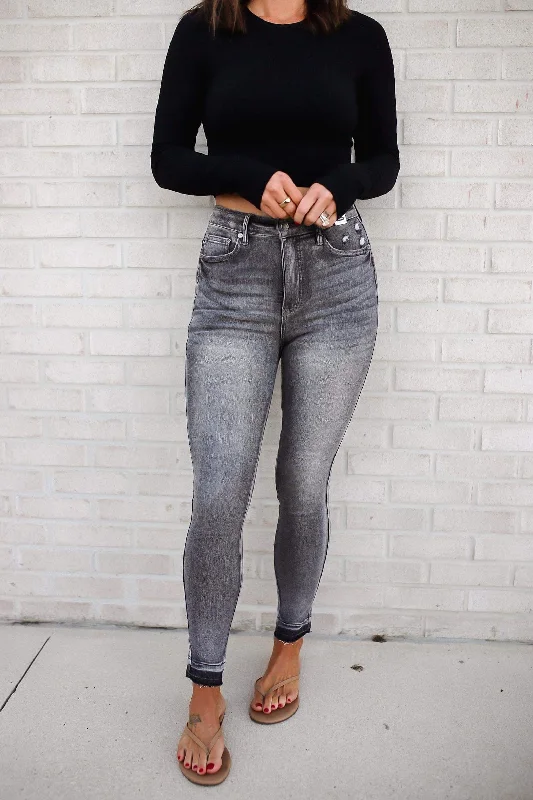 Hadley High Rise Control Top Release Hem Skinny