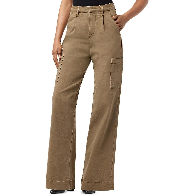 Joe's Womens High Rise Pleated Cargo Pants