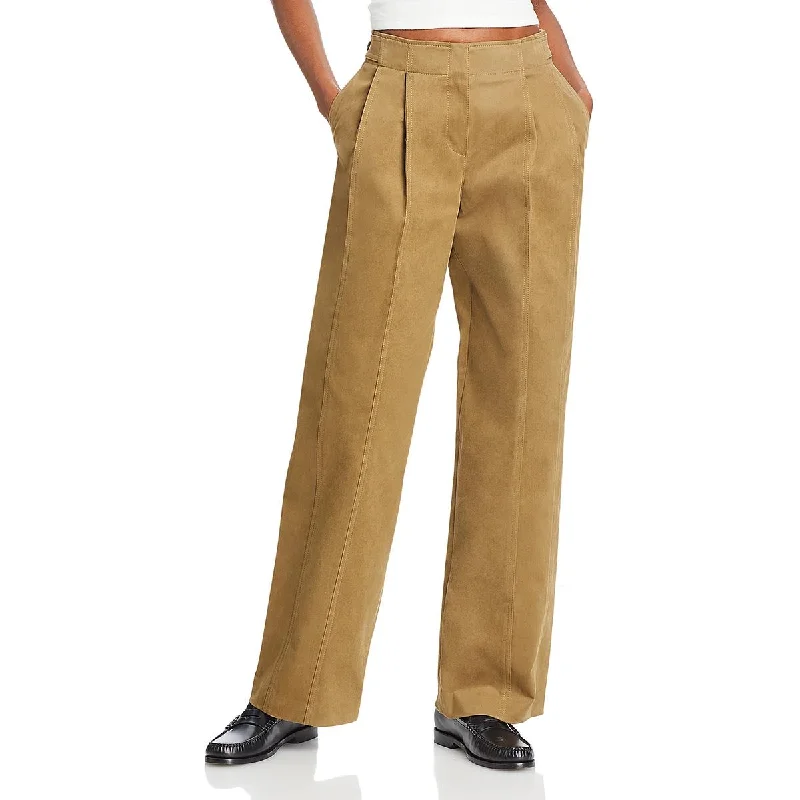 Lvir Womens High Rise Pleated Trouser Pants