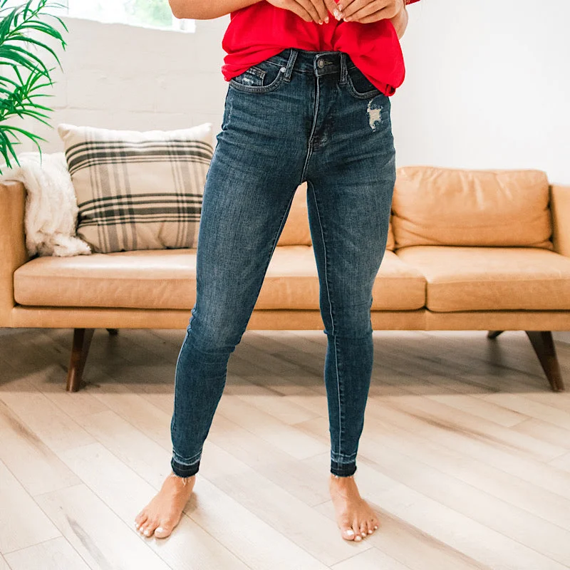 Judy Blue Reese Control Top Released Hem Jeans FINAL SALE
