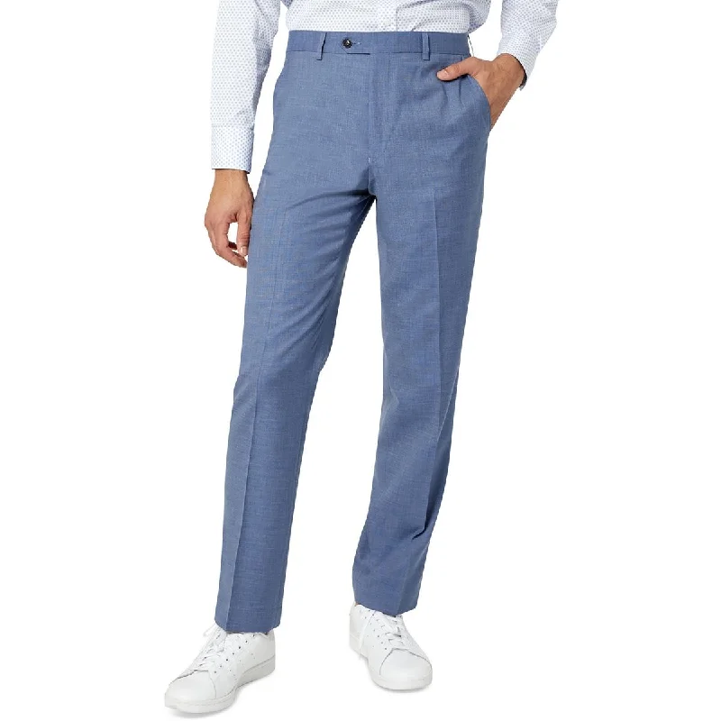 Sean John Mens Classic Fit Flat Front Suit Pants