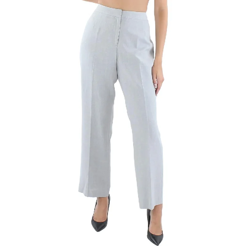 Le Suit Womens Petites Knit Straight Leg Dress Pants