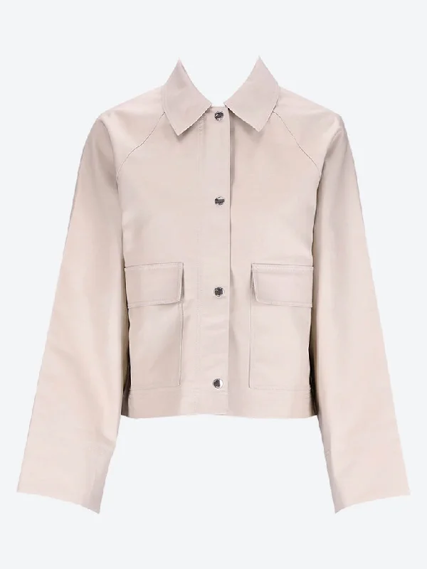 Cropped cotton jacket