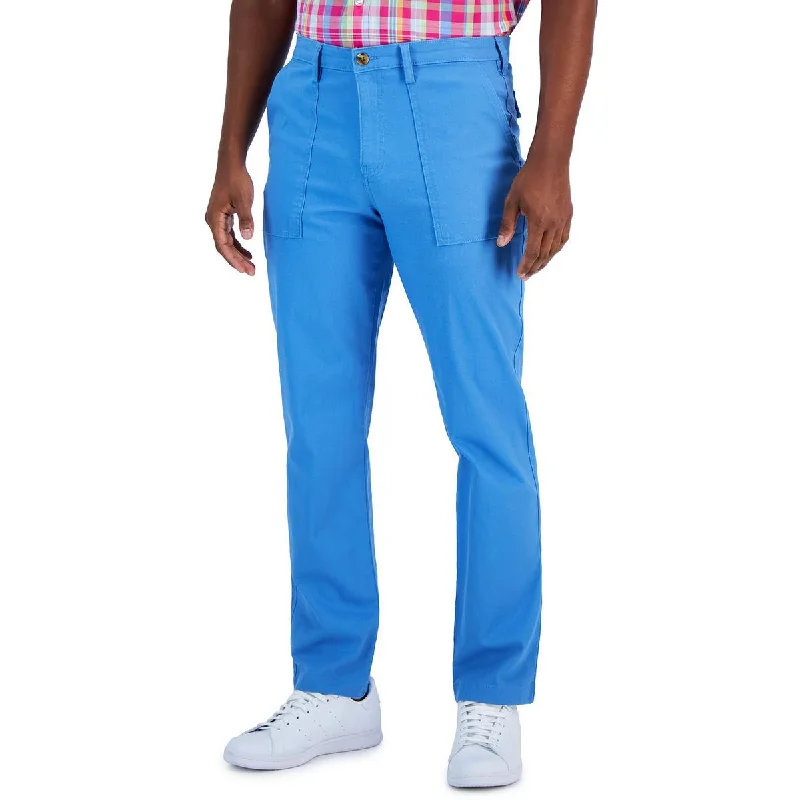 Club Room Mens Classic Fit Solid Straight Leg Pants