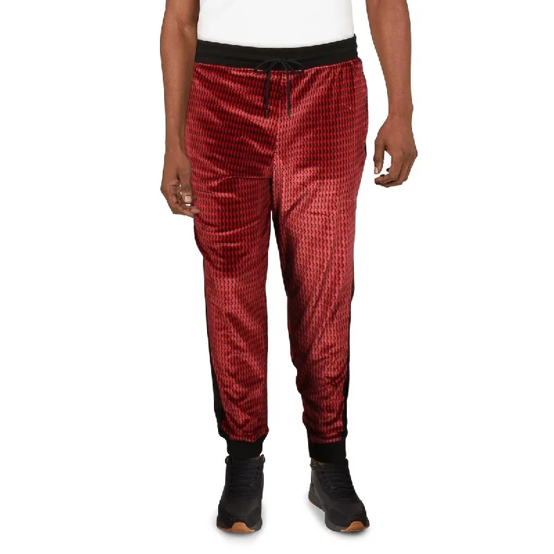 INC Mens Velour Striped Sweatpants