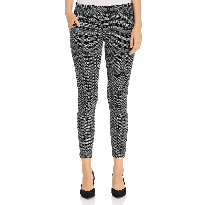 Nic + Zoe Womens Patterned Knit Skinny Pants