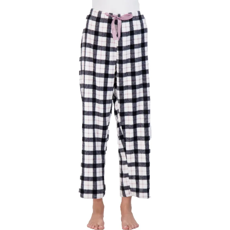 NYC Underground Women's Printed Plush Straight Leg Lounge Pants