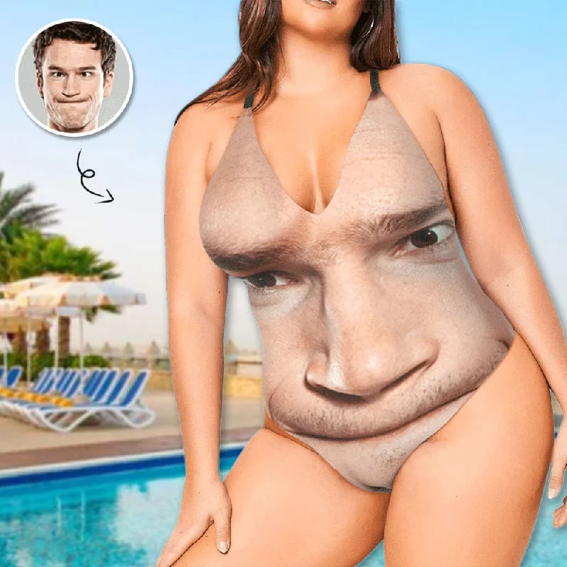 #Plus Size Swimsuit#Tongue Bathingsuit#Custom Face Funny Swimsuit Personalized Photo Women's Lacing Backless One Piece Bathing Suit For Her #Plus Size Swimsuit#Tongue Bathingsuit#Custom Face Funny Swimsuit Personalized Photo Women's Lacing Backless One Piece Bathing Suit For Her