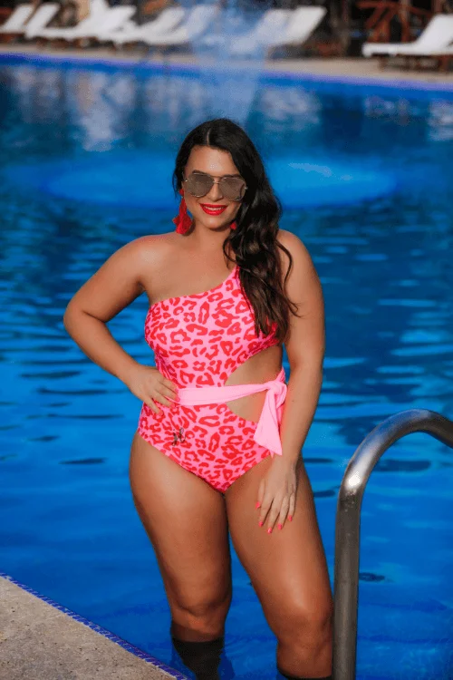 Wild Side Babe- Plus Size Swimwear- SMAlLER FIT