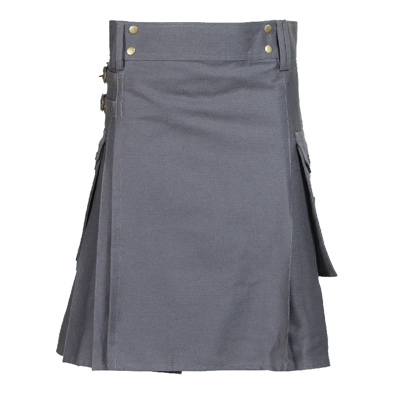 Dark Grey Utility Kilt