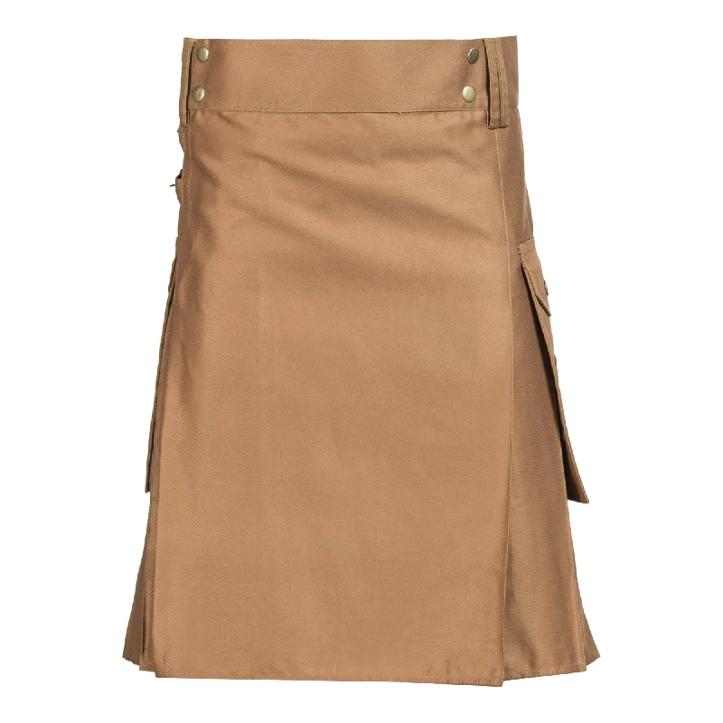 Dark Khaki Utility Kilt